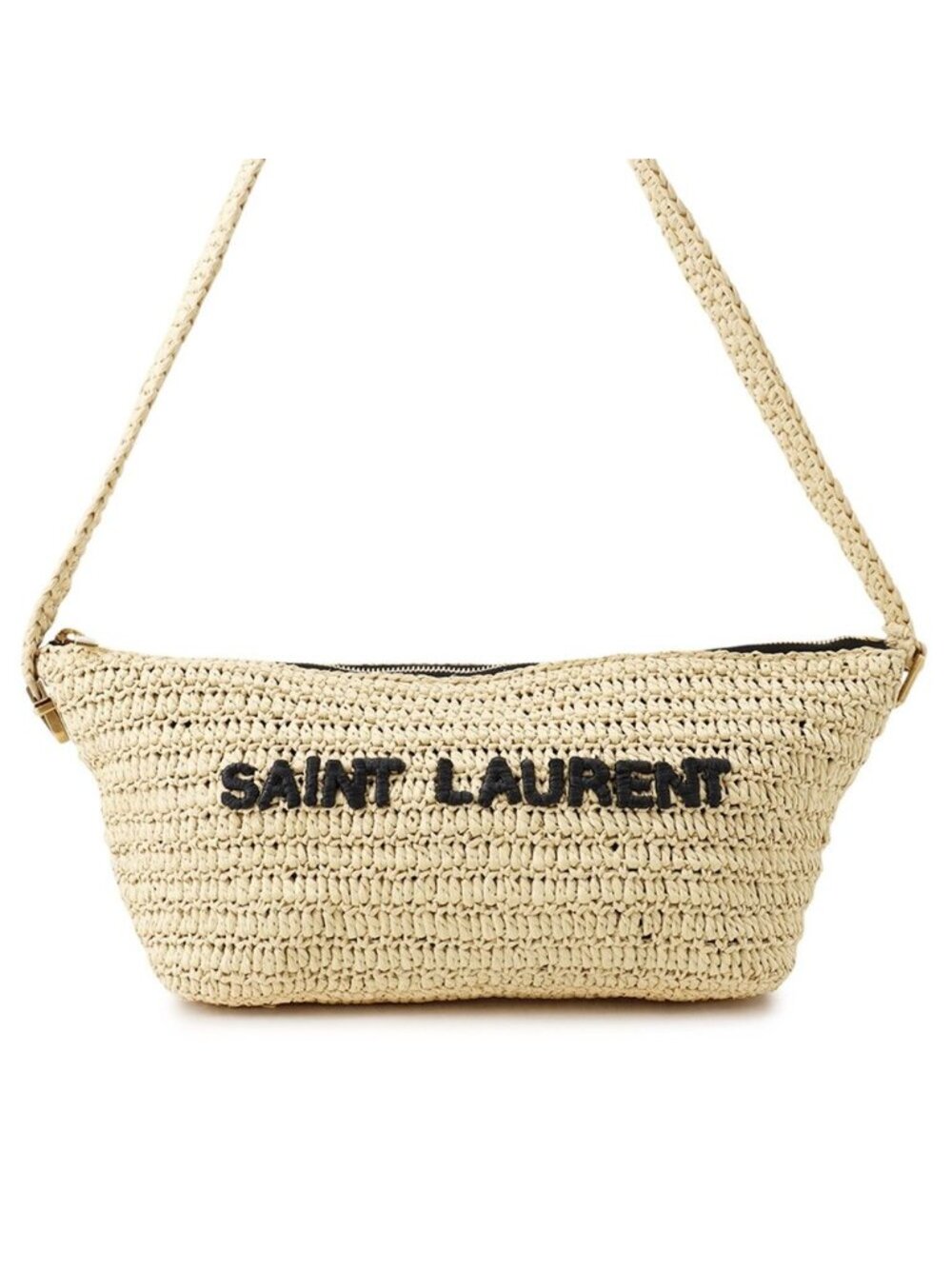 Saint Laurent Paris Shoulder Bag Raffia